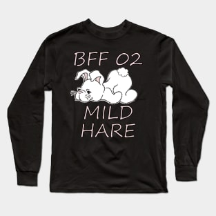 BFF 02 MILD HARE Matching Design for Best Friends Long Sleeve T-Shirt